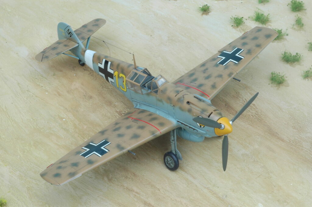 1/48 メッサーシュミット Bf109E-4/7Trop マルセイユ機 ハセガワ製